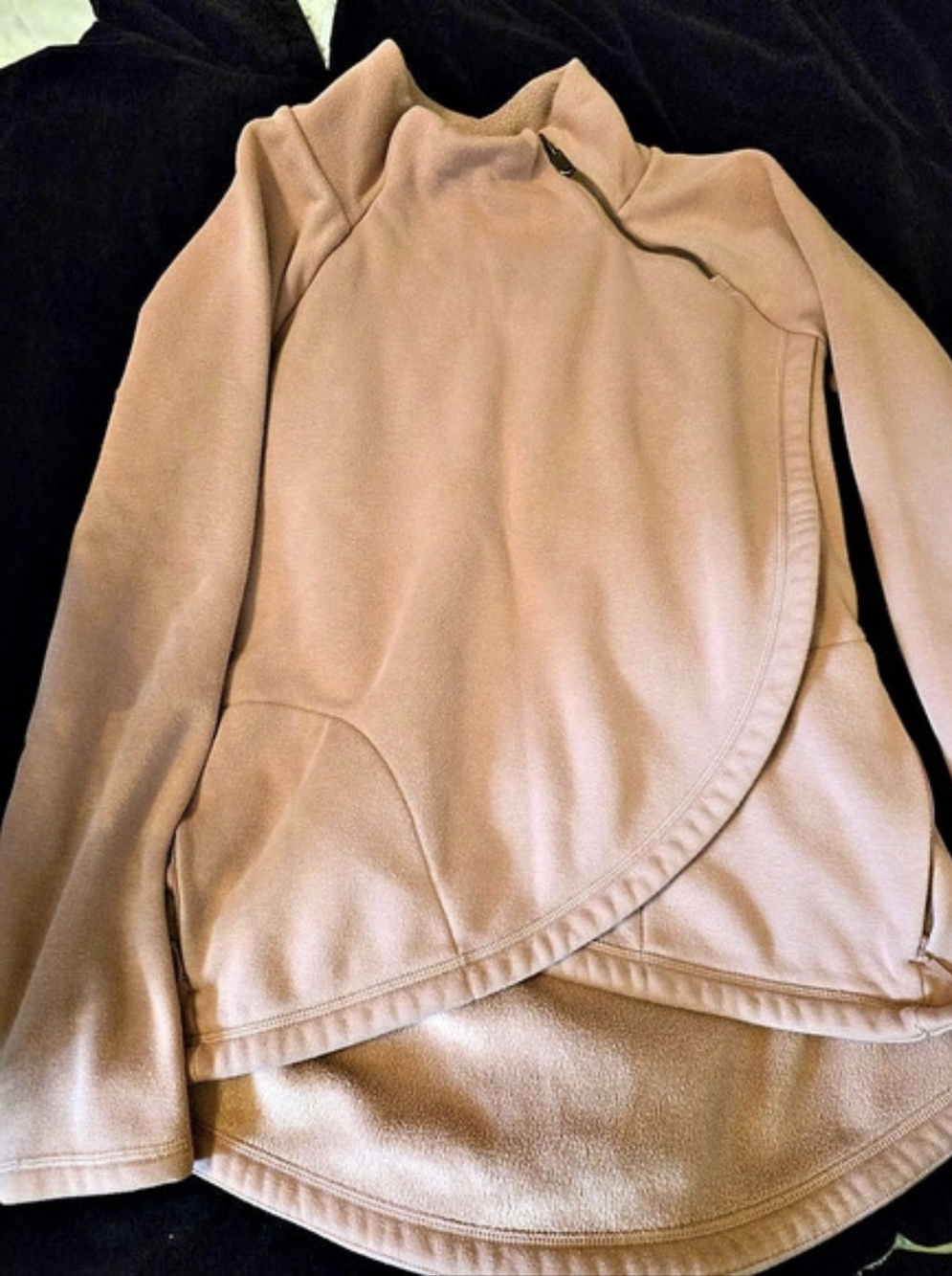 Athleta Cozy Karma Asym Pullover Pink Women'Small Jacket Size Small